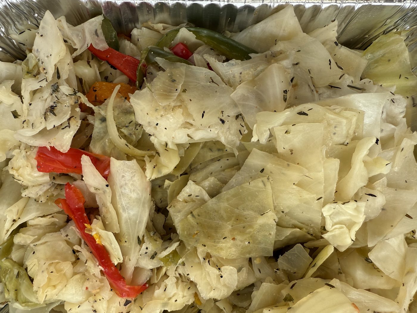 Steamed cabbage from Carol's Concessions
