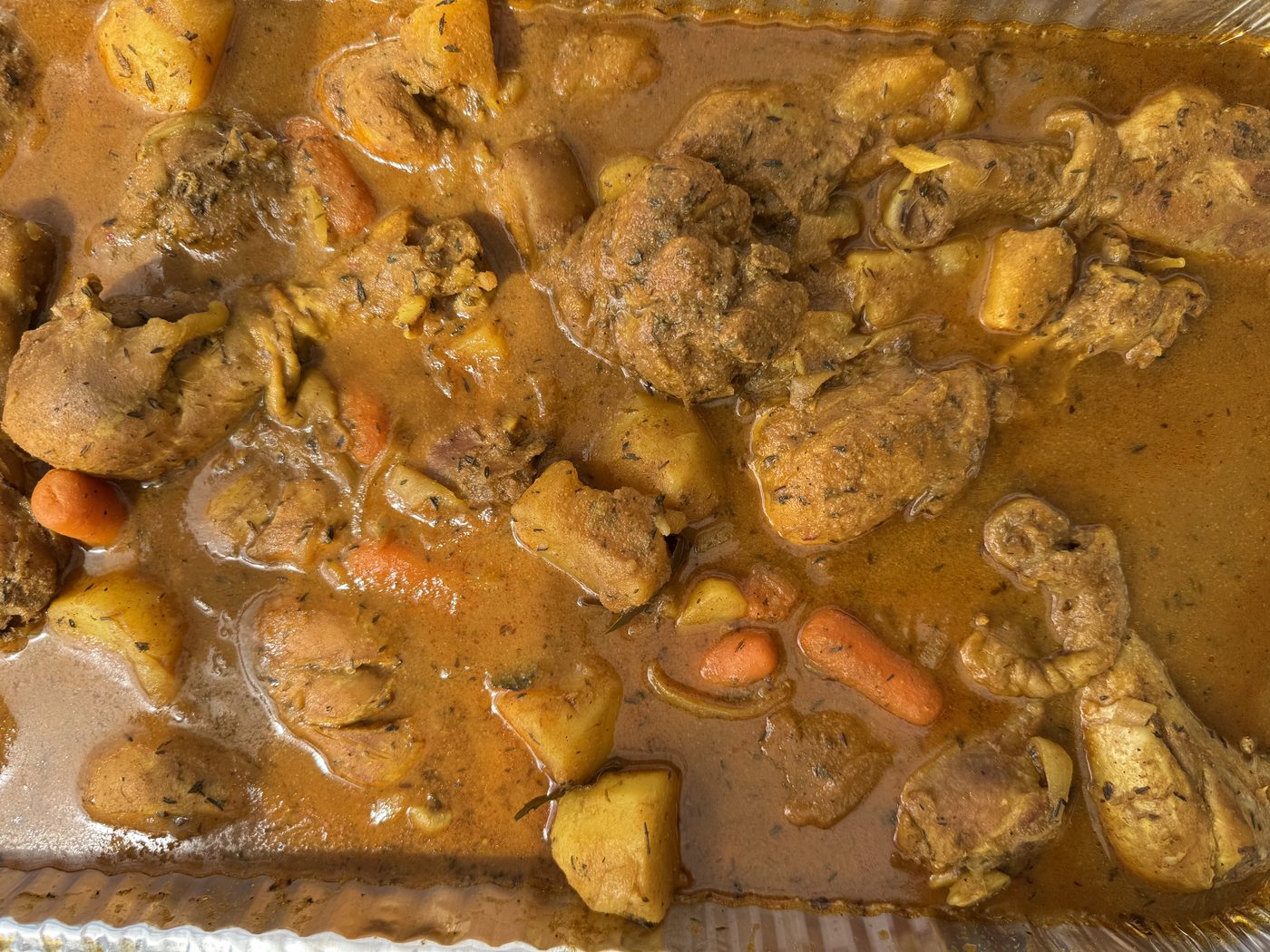Curry chicken from Carol's Concessions
